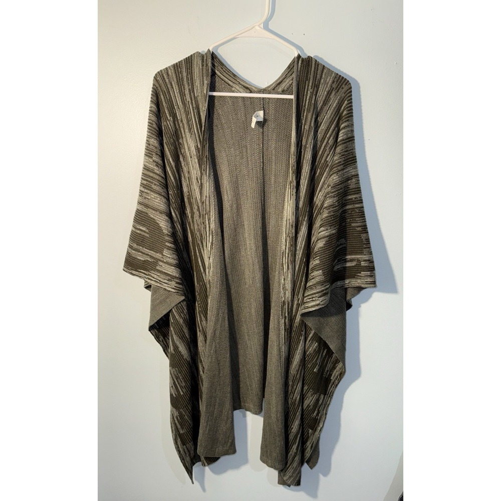 LULULEMON The Rest Is Written Wrap Sage Dark Olive Cotton Silk Knit Long Size OS